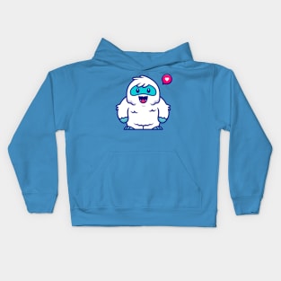 Cute Yeti Cartoon Kids Hoodie